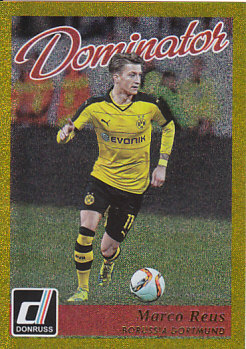Marco Reus Borussia Dortmund 2016/17 Donruss Soccer Cards Dominator Gold Parallel #21